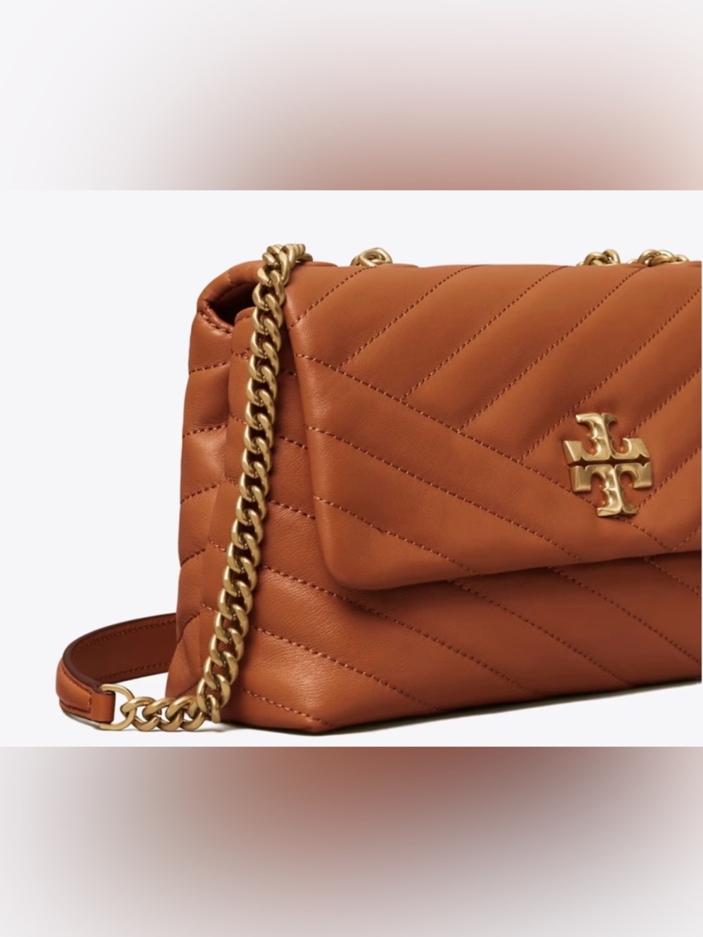 Tory Burch Kira Chevron Convertible Shoulder/Crossbody Bag - Picture 9 of 11